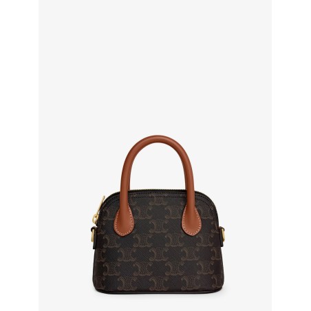 Mini Honorine Triomphe coated canvas shoulder bag