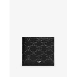 Bifold leather wallet with Triomphe motif