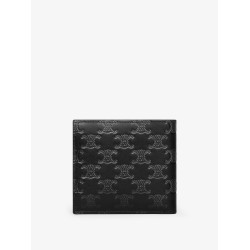 Bifold leather wallet with Triomphe motif