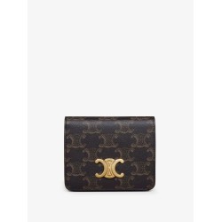 Compact Triomphe coated canvas wallet