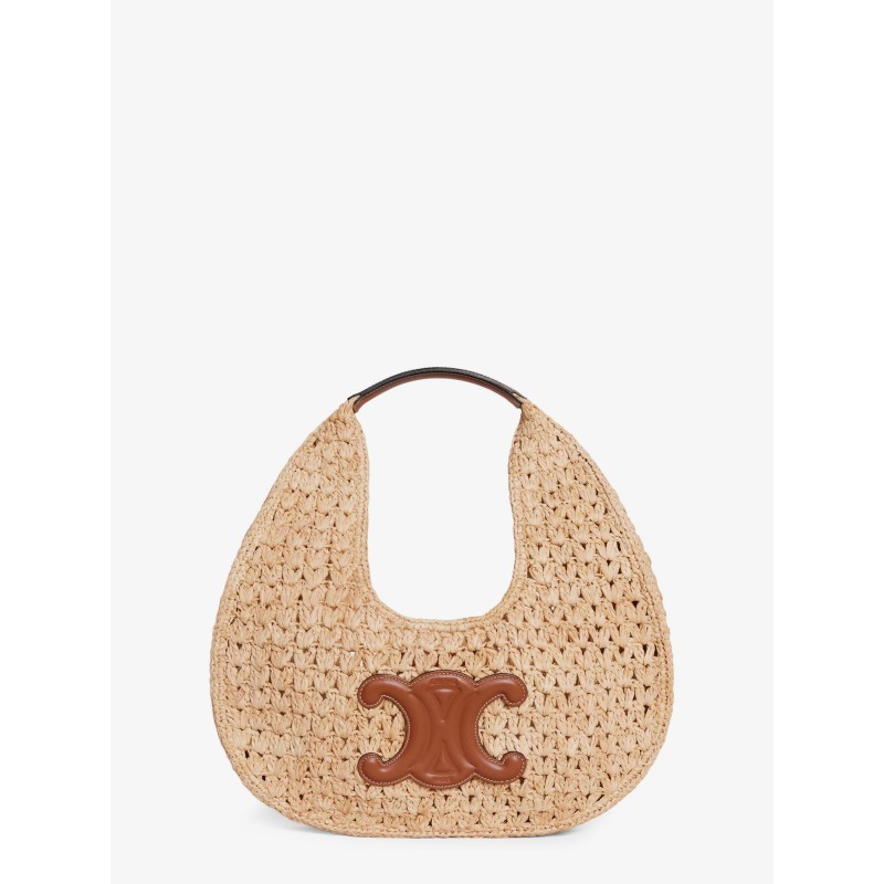 Classic Panier Hobo rafia shoulder bag