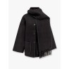 Embroidered Scarf wool blend Jacket