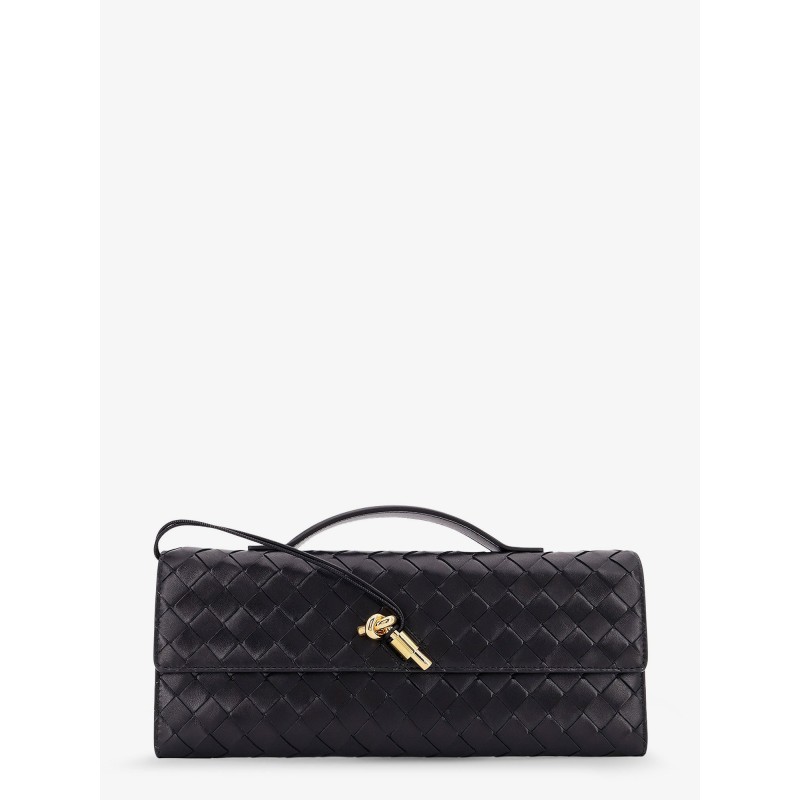 Leather Andiamo Clutch with Intrecciato motif