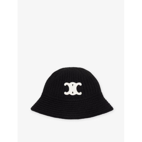 Triomphe cashmere cloche hat