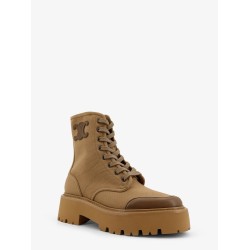 Celine Bulky canvas and leather ankle boots