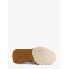 Low-top suede sneakers with leather inserts
