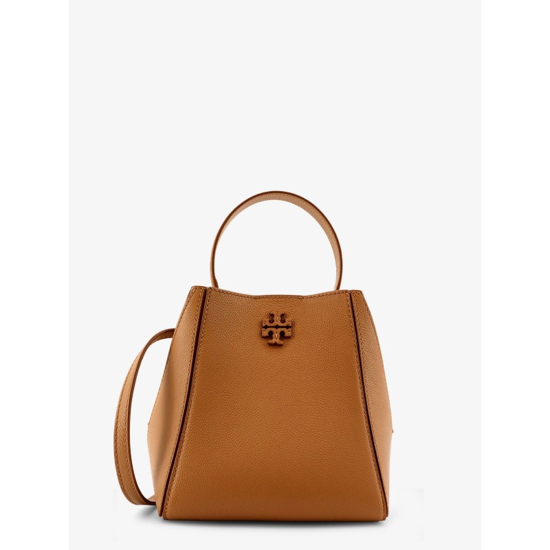 Leather bucket bag