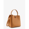 Leather bucket bag