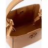 Leather bucket bag