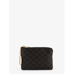 Triomphe coated canvas coin purse
