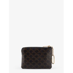 Triomphe coated canvas coin purse