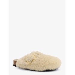 Boston Big Buckle Shearling mule