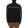 SWEATSHIRT WITH LOGO AND ZIPPER