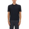 SILK AND COTTON BRAIDED POLO SHIRT