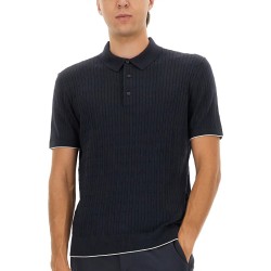SILK AND COTTON BRAIDED POLO SHIRT