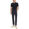 SILK AND COTTON BRAIDED POLO SHIRT