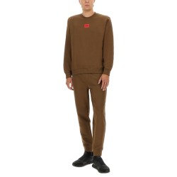 REGULAR FIT SWEATSHIRT WITH LOGO LABEL