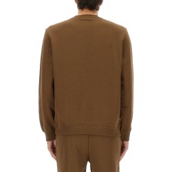 REGULAR FIT SWEATSHIRT WITH LOGO LABEL