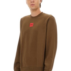 REGULAR FIT SWEATSHIRT WITH LOGO LABEL