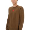 REGULAR FIT SWEATSHIRT WITH LOGO LABEL
