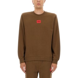 REGULAR FIT SWEATSHIRT WITH LOGO LABEL