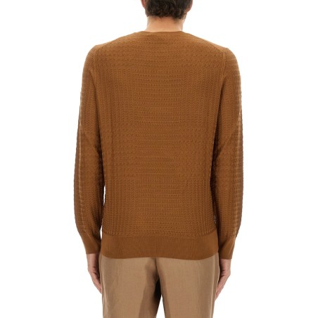 PRINCE OF WALES CHECKED SILK SWEATER