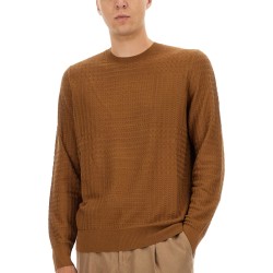 PRINCE OF WALES CHECKED SILK SWEATER