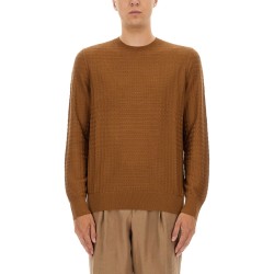 PRINCE OF WALES CHECKED SILK SWEATER