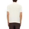 SILK AND COTTON BRAIDED POLO SHIRT