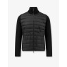 Padded down jacket with wool blend sleeves