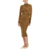 DRAPED MIDI DRESS