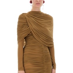 DRAPED MIDI DRESS