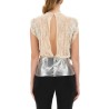 LACE AND SEQUIN TOP