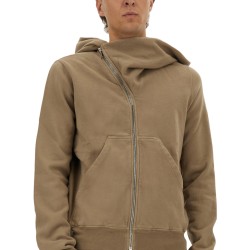ASYMMETRICAL ZIPPER SWEATSHIRT