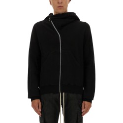 ASYMMETRICAL ZIPPER SWEATSHIRT