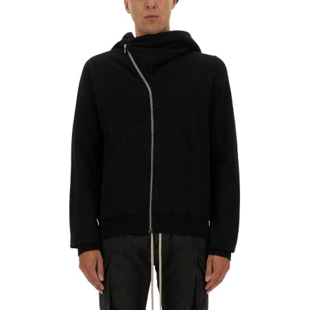 ASYMMETRICAL ZIPPER SWEATSHIRT