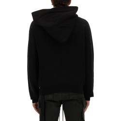 ASYMMETRICAL ZIPPER SWEATSHIRT