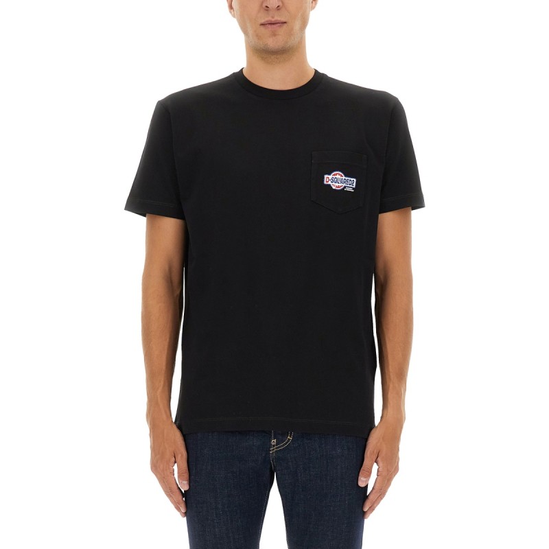 T-SHIRT WITH POCKET AND LOGO