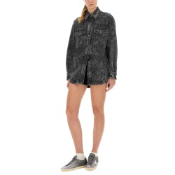 "OLLIE BOYFRIENS" SHIRT WITH LASER FLOWERS