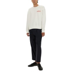SWEATSHIRT WITH LOGO PATCH