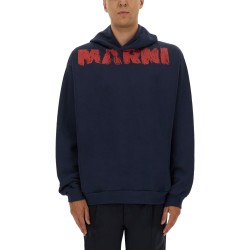 SWEATSHIRT WITH MAXI LOGO PRINT