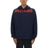 SWEATSHIRT WITH MAXI LOGO PRINT