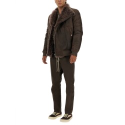 LEATHER BOMBER JACKET
