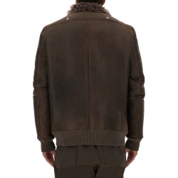 LEATHER BOMBER JACKET
