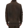 LEATHER BOMBER JACKET