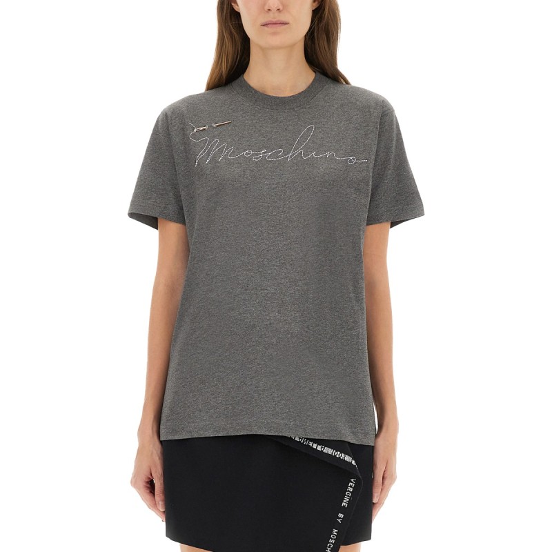 T-SHIRT WITH EMBROIDERED LOGO