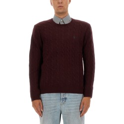 WOOL AND CASHMERE CABLE KNIT SWEATER