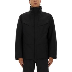 JACKET WITH FOLDABLE HOOD