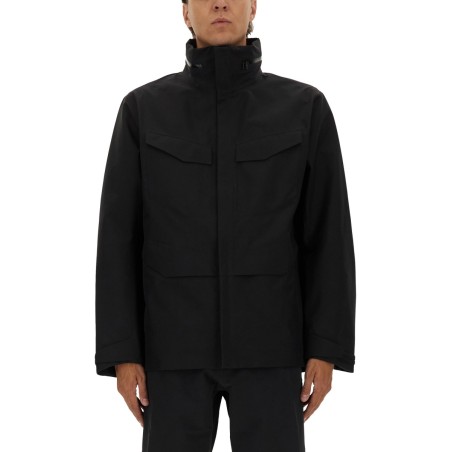 JACKET WITH FOLDABLE HOOD