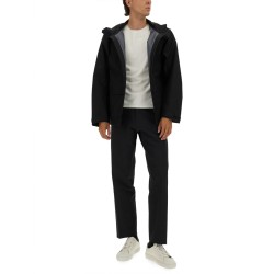 JACKET WITH FOLDABLE HOOD